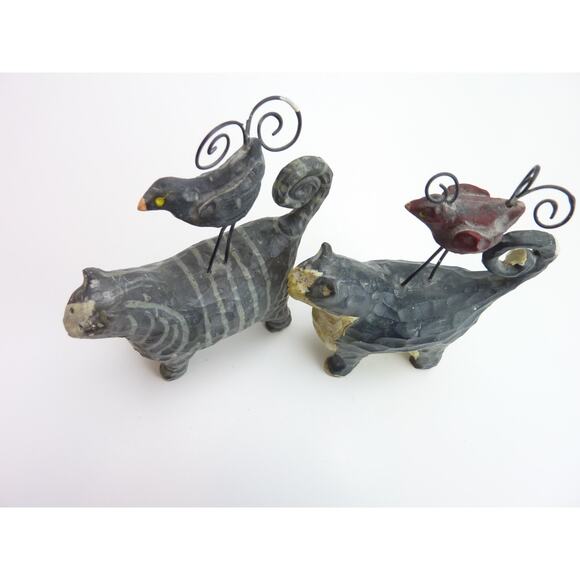 Vintage Cat figures Eclectic Country Decor Americana Room Cute - Picture 2 of 5